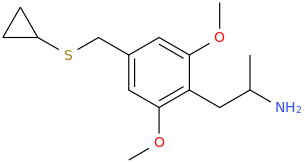 1-(4-(cyclopropylthiomethyl)-2,6-dimethoxyphenyl)-2-aminopropane.png