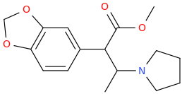   1-(3,4-methylenedioxyphenyl)-1-carbomethoxy-2 (1-pyrrolidinyl)propane.png