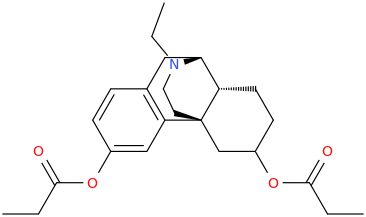  N-ethyl-3,6-dipropionyloxymorphinan.png