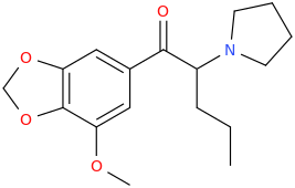 1-(3,4-methylenedioxy-5-methoxyphenyl)-1-oxo-2-(1-pyrrolidinyl)pentane.png