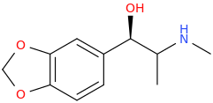   1-(3,4-methylenedioxyphenyl)-(1R)-hydroxy-2-methylaminopropane.png