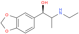   1-(3,4-methylenedioxyphenyl)-(1R)-hydroxy-2-ethylaminopropane.png