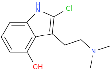 1-dimethylamino-2-(2-chloro-4-hydroxyindole-3-yl)ethane.png